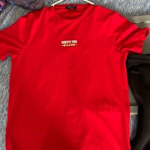 Milano shorts set red and black